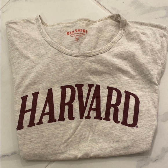 HARVARD TEE Red Shirt Brand - Picture 1 of 4